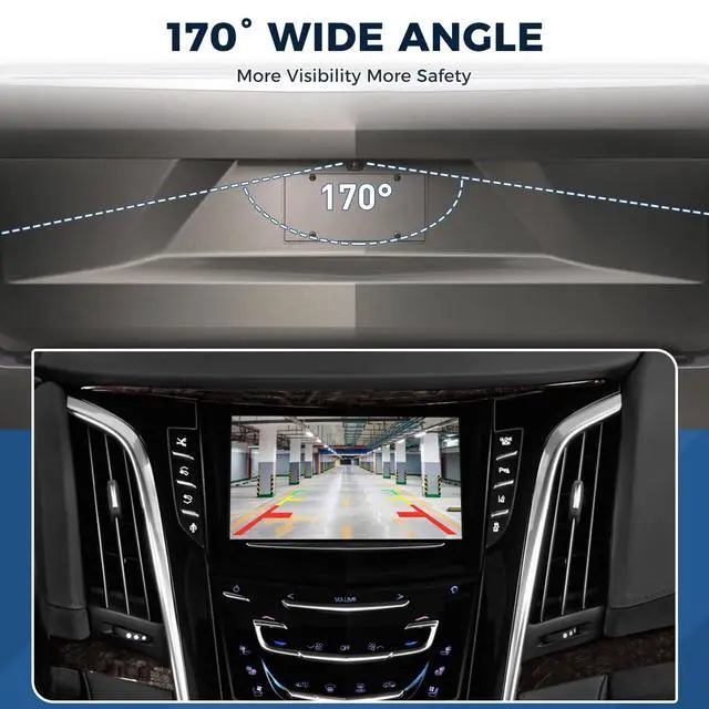 Alt view image 4 of 5 - Backup Camera Fit for Cadillac Escalade ESV,Fit for Chevy Tahoe Suburban,Fit for GMC Yukon Denali 2015-2020 Rear View Park Assist Camera Replace 23378804 23404613 23432248