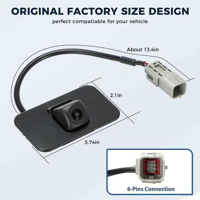 Alt view image 5 of 5 - Backup Camera Fit for Cadillac Escalade ESV,Fit for Chevy Tahoe Suburban,Fit for GMC Yukon Denali 2015-2020 Rear View Park Assist Camera Replace 23378804 23404613 23432248
