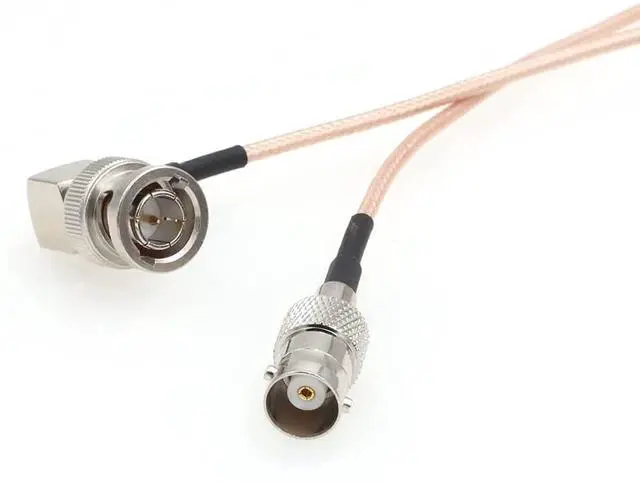 Alt view image 3 of 5 - SZRMCC SDI Cable BNC Male Right Angle to BNC Female 3G HD SDI Cable RG179 75ohm RF Coaxial Extension Cable for Blackmagic ARRI RED Camera Monitor Radio Recorder (45cm)