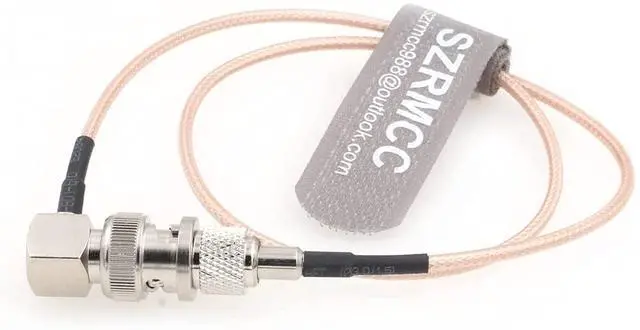 Alt view image 5 of 5 - SZRMCC SDI Cable BNC Male Right Angle to BNC Female 3G HD SDI Cable RG179 75ohm RF Coaxial Extension Cable for Blackmagic ARRI RED Camera Monitor Radio Recorder (45cm)