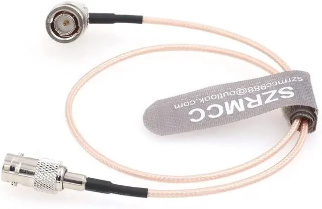 Alt view image 4 of 5 - SZRMCC SDI Cable BNC Male Right Angle to BNC Female 3G HD SDI Cable RG179 75ohm RF Coaxial Extension Cable for Blackmagic ARRI RED Camera Monitor Radio Recorder (45cm)
