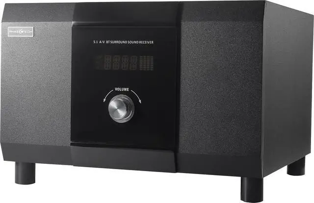 Alt view image 4 of 5 - 5.1 Channel Home Theater System with 10" Subwoofer, Bluetooth,5 Speakers, Remote, Radio, RCA- Perfect for Movies, Music, Karaoke