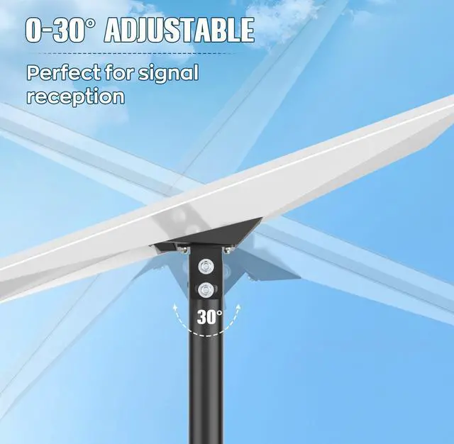 Alt view image 3 of 5 - Starlink Gen 3 Mounting Kit with Pipe Adapter, 7.5FT Gen 3 Starlink Pole Mount, Height Adjustable Starlink Gen 3 Mount Plate Accessories