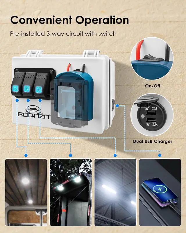 Alt view image 4 of 5 - Power Distribution Box with Adapter Compatible with Makita 18V Battery