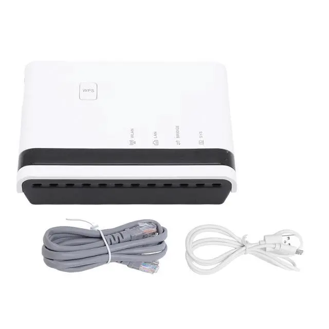 Alt view image 2 of 5 - Print Server for USB Printer, 10/100Mbps Network Printer Server with RJ45 Ethernet Cable, USB Print Server Support 4 Printers, Plug and Play (US Plug)