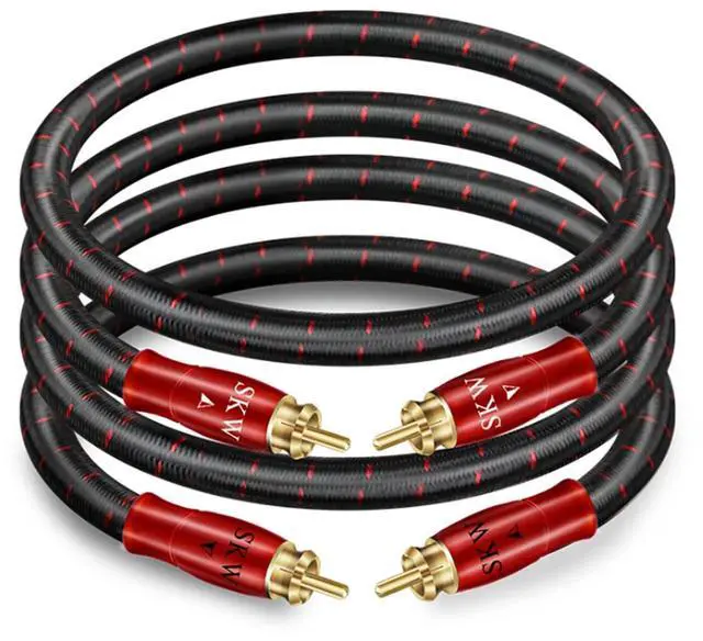 Main image of SKW 2RCA to 2RCA Audio Interconnect Cable Entry Level HC Series Cable 6.5ft/2m