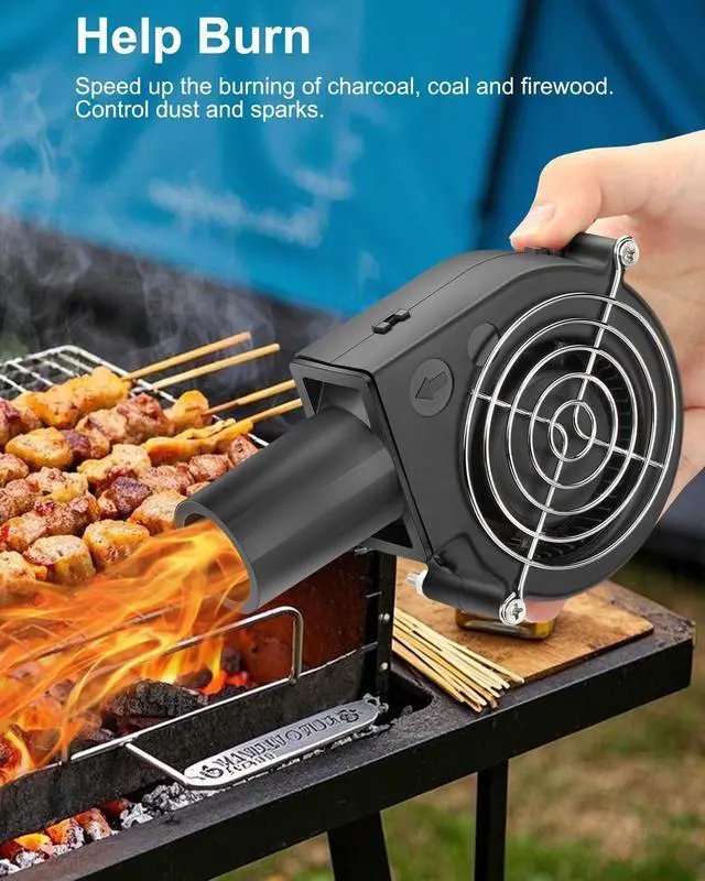 Alt view image 2 of 5 - GDSTIME 97mm x 33mm USB Blower Fan with Speed Control, Small 5V DC Brushless Centrifugal BBQ Fan Air Blower for Smoker Inflatables