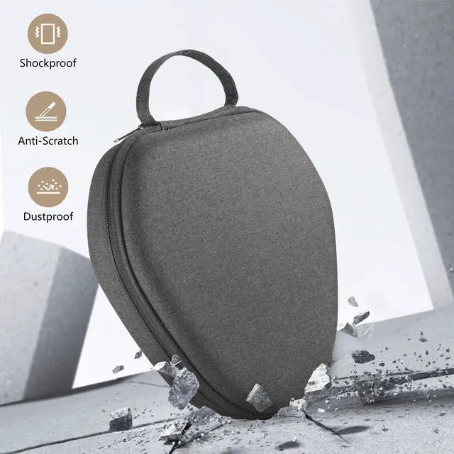 Alt view image 4 of 5 - for Airpods Max Case Cover,Smart Cases with Sleep Mode Made by Air pods,Compatible with Apple AirPods Max,Protective Carry Travel Cover AirPod Pro Max Case,Headphone,Dark Grey+Grey