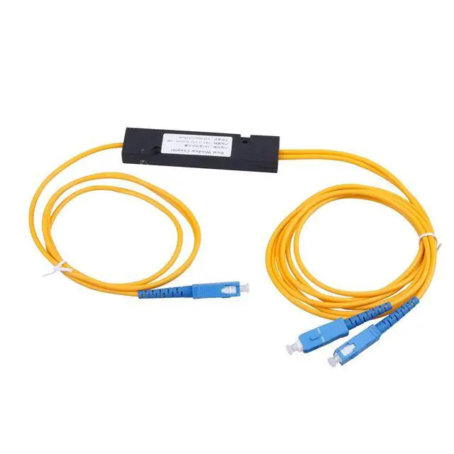 Alt view image 2 of 5 - Duogalia 5-Pack SC/UPC Fiber Optical FBT Splitter 1x2(1 in 2 Out) Singlemode 1310/1550nm for Network Signal Distribution