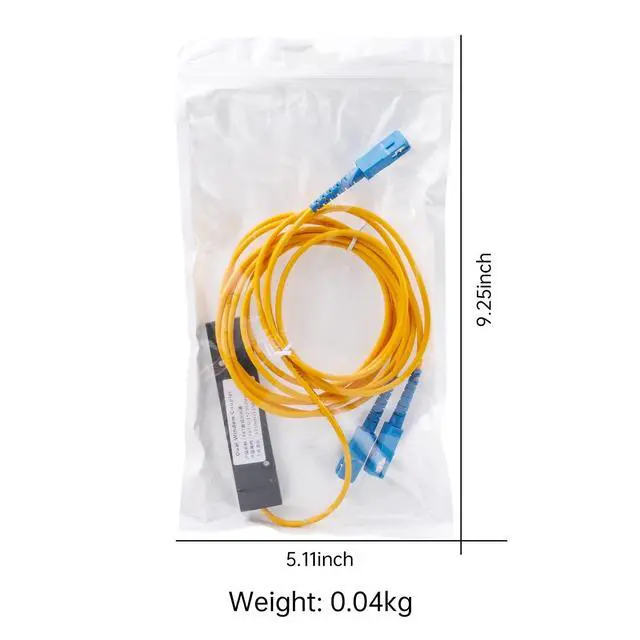 Alt view image 5 of 5 - Duogalia 5-Pack SC/UPC Fiber Optical FBT Splitter 1x2(1 in 2 Out) Singlemode 1310/1550nm for Network Signal Distribution