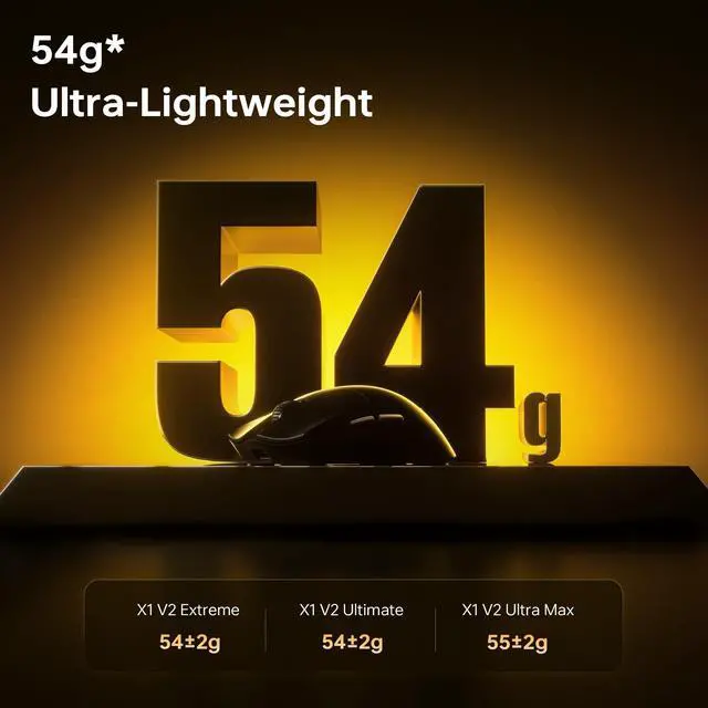 Alt view image 3 of 5 - ATK Blazing Sky X1 V2 Ultimate Wireless Gaming Mouse, PAW3950 Ultra Sensor, DPI up to 42,000, 54g Lightweight, 8K Polling, 800 Hr Battery Life, All-New Nano Coating, Dual-Mode 2.4G/Wired - Blac