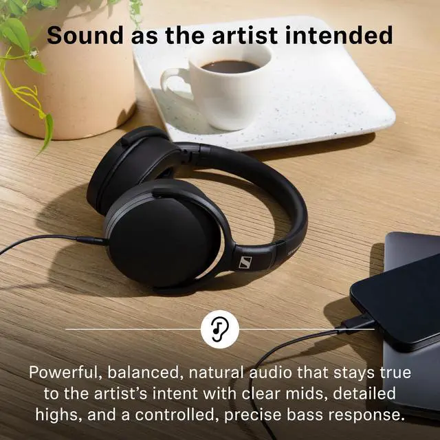 Alt view image 2 of 5 - Sennheiser HD 400U - Wired Over-Ear Headphone with Smart Remote, Black