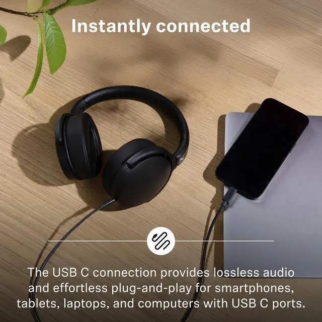 Alt view image 3 of 5 - Sennheiser HD 400U - Wired Over-Ear Headphone with Smart Remote, Black