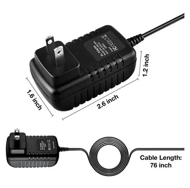 Alt view image 3 of 4 - Onerbl New AC/DC Adapter Compatible with Nicebay by Whall EV-607 EV607 Black Wet Dry Rechargeable Cordless Handheld Portable Vacuum Cleaner 2200mAh Li-ion Battery Power Supply Cord Cabel Charger PSU