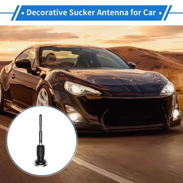Alt view image 2 of 5 - VekAuto 1 Pc Sucker Dummy Antenna Aerial for Decoration Only Universal Car Truck Mount Black Rear
