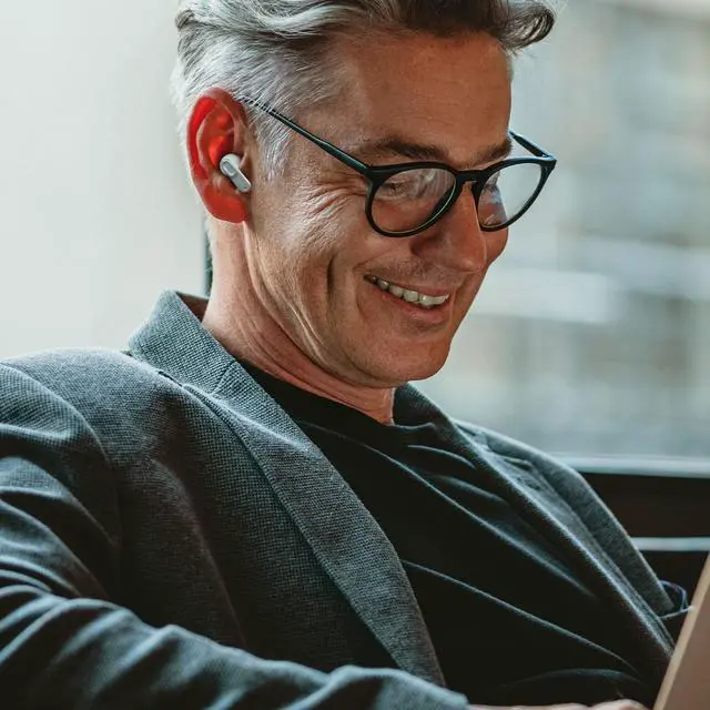 Alt view image 3 of 5 - MIXX StreamBuds Ultra Mini True Wireless Earbuds, Compact Zinc Alloy Case, Bluetooth in-Ear Headphones, App EQ Control, Digital Battery Display, 24H Playtime, Quick Charge, Touch Controls - Sil