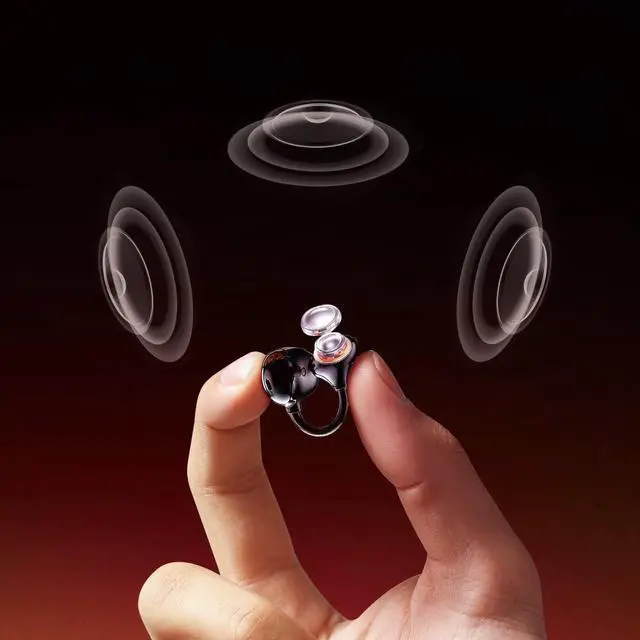 Alt view image 5 of 5 - pamu Clip-On Open Ear Earbuds Wireless Bluetooth Headphones for Running Workout Sport Ultra-Light Comfort Deep Bass Powerful Sound Auto L-R Recognition Black (S80 Black)