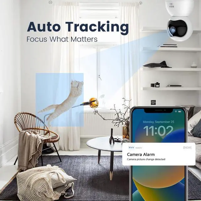Alt view image 2 of 5 - bizv 4G LTE Cellular Security Camera Wireless Outdoor,4MP Solar Powered No WiFi Security Camera, Color Night Vision, Smart Detection,Two Way Audio,Local/Cloud Storage (US-V13)