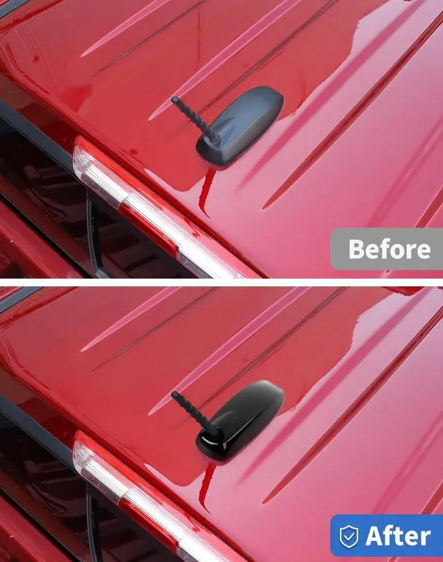 Alt view image 2 of 5 - DSWSQ Black Shark Fin Shape Roof Antenna Cover Decor Trim for Chevrolet Colorado/GMC Canyon 2023 2024 2025