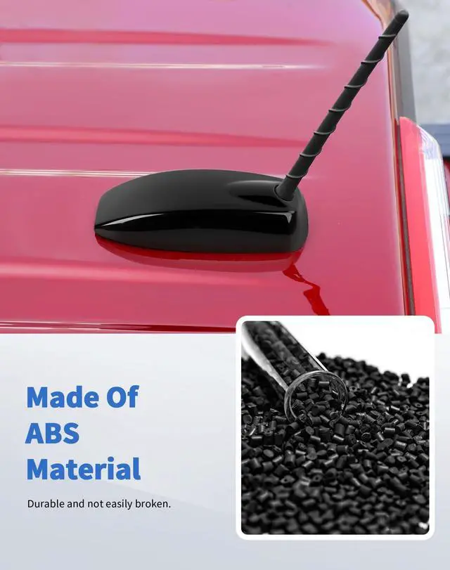 Alt view image 4 of 5 - DSWSQ Black Shark Fin Shape Roof Antenna Cover Decor Trim for Chevrolet Colorado/GMC Canyon 2023 2024 2025