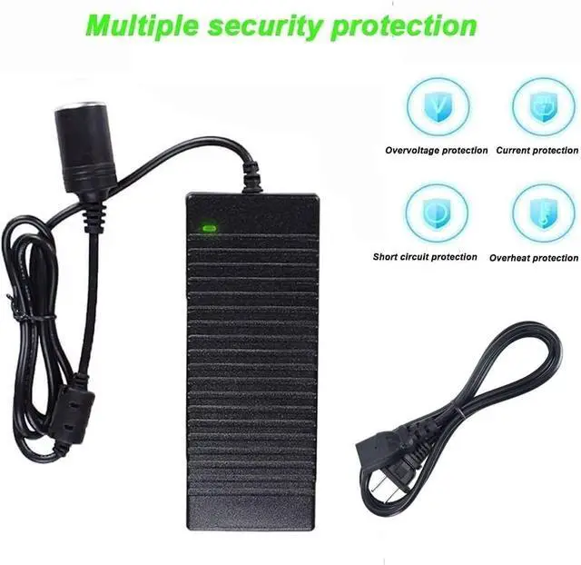 Alt view image 3 of 5 - FIRE BULL110V240V to 12V 10A 120W AC/DC Adapter with Car Cigarette Lighter Socket for Car Refrigerator and 12V Automotive Devices