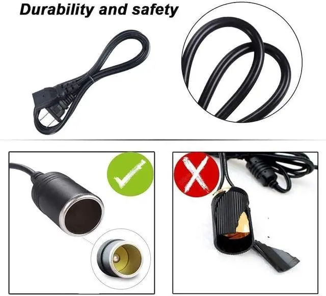 Alt view image 5 of 5 - FIRE BULL110V240V to 12V 10A 120W AC/DC Adapter with Car Cigarette Lighter Socket for Car Refrigerator and 12V Automotive Devices