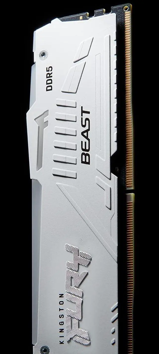 Alt view image 4 of 5 - Kingston FURY Beast White RGB 32GB (2x16GB) 5600MT/s CL40 DDR5 XMP DIMM ^^ Infrared Syncing ^^ FURY CTRL Software ^^ Overclocking ^^ Intel XMP 3.0 ^^ Kit of 2 ^^ KF556C40BWAK2-32
