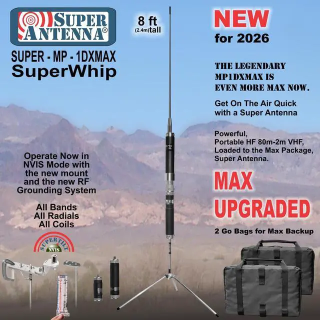 Alt view image 2 of 3 - Super Antenna Super-MP 1dxmax for Hf VHF
