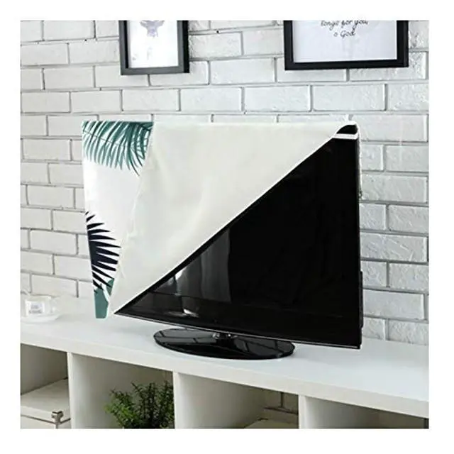 Alt view image 5 of 5 - TINTON LIFE Premium Quality Wrinkle Free Polycotton Indoor TV Dustproof Cover Cloth(Leaf 1, 65")