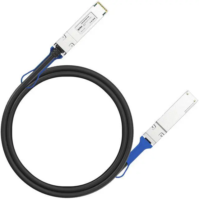 Main image of ipolex 100G QSFP28 DAC Cable - 100GBASE-CR4 Passive Copper Twinax Cable, 1M (3.3ft) ^^ Compatible with Cisco QSFP-100G-CU1M, Ubiquiti, Supermicro, Netgear, and More