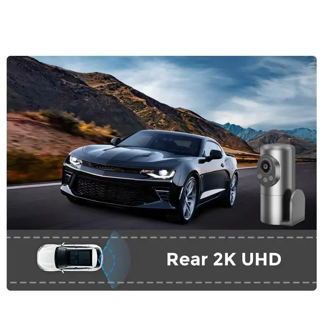 Alt view image 3 of 4 - mangoal 2K Rear HDR Dash Cam, STARVIS 2 IMX675, Can Be Directly Plugged into the Front Dash Cam, Only Applicable to the Front Dash Cam Whose WiFi Name Contains the Number 529.