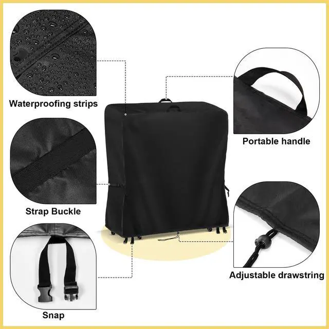 Alt view image 4 of 5 - Hdenmist Outdoor TV Cover 60 Inch Weatherproof Outdoor TV Stand Covers