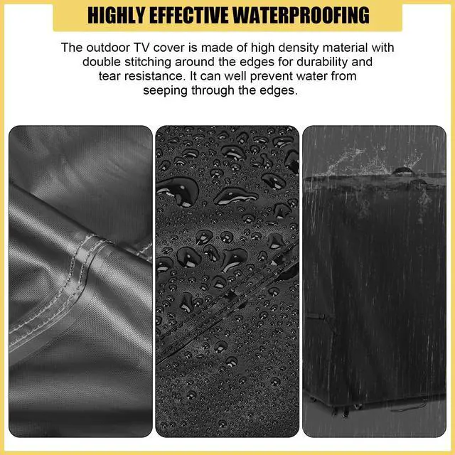 Alt view image 5 of 5 - Hdenmist Outdoor TV Cover 60 Inch Weatherproof Outdoor TV Stand Covers