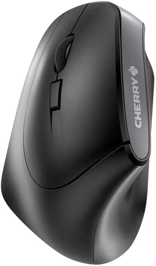 Main image of Cherry MW 4500 - Ergonomic Wireless Mouse - Left-Handed - 1200 dpi - Thumb Buttons - Extra Small Nano Receiver, Black (JW-4550)