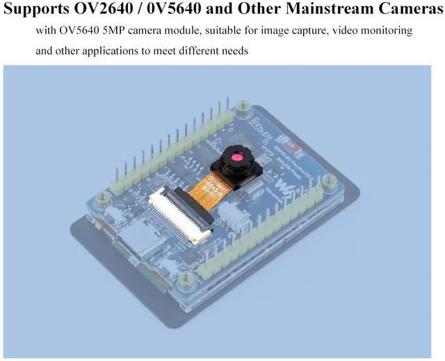Alt view image 5 of 5 - ESP32-S3 2inch Capacitive Touch Display Development Board, 240320 Pixels, IPS Panel, 32-bit LX7 Dual-core Processor, Supports WiFi & Bluetooth, ESP32 with Display, Comes with OV560 Camera