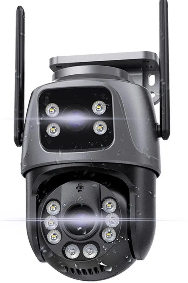 Main image of Security Outside Camera Wireless 2.4G WiFi Home Indoor Security Cameras Dual Lens Linkage 360View 4MP Two-Way Talk,AI Detection,Full-Color Night Vision,Auto Tracking,Light Alarm,24/7 Recording
