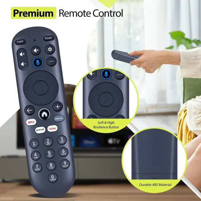Alt view image 5 of 5 - RYQIF Replacement Voice Remote Control Fits for XUMO Stream Box Spectrum TV,Compatible for Element 4K UHD HDR Xumo TV E500AC43C E500AC50C E500AC55C E500AC65C E500AE98C