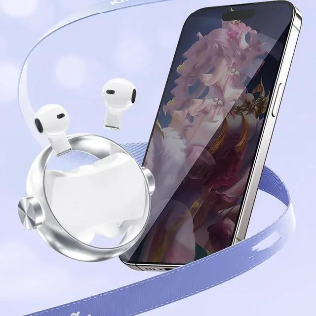 Alt view image 2 of 5 - VELATEMOR 2 in 1 Wireless Earbuds, Bluetooth Earphone Clamp/Holder On Earbuds, 2 in 1 Design, Advanced Bluetooth 5.3, Immersive HiFi Sound, Ipx5 Water Proof, 140H Play, with 360 Rotating Metall