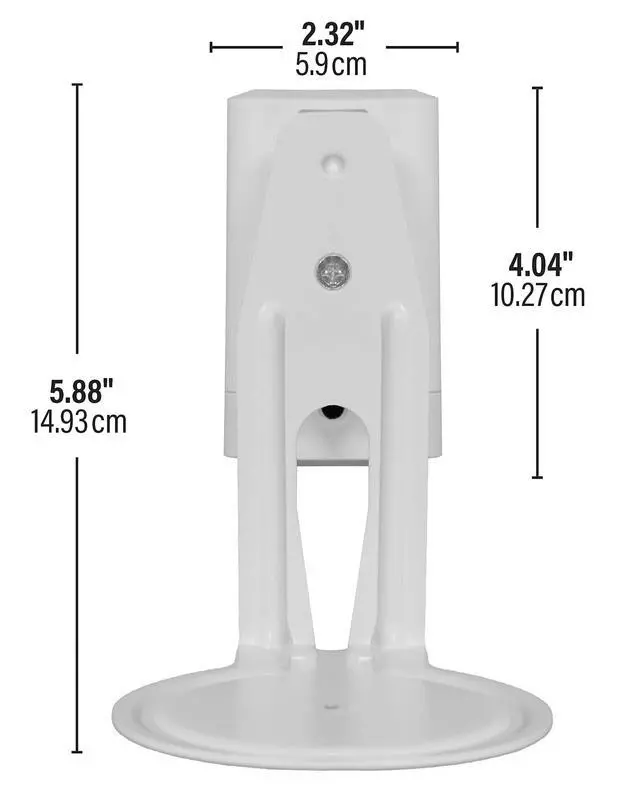 Alt view image 5 of 5 - Sanus Speaker Wall Mounts for Sonos Era 100 Pair - Swivel & Tilt Speaker Mount with Easy 15-Minute Install White, 2-Pack