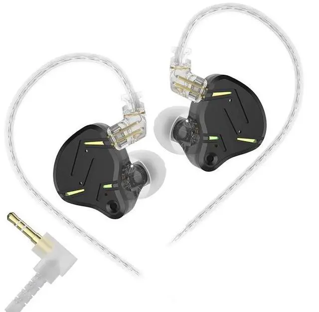 Main image of KZ ZST PRO X Gaming Earbuds,Hybrid Bass Clear Wired in-Ear Monitor Headphones,1BA+1DD HiFi IEM for Gaming,KZ in Ear Monitors Headphones Tablet All-Day Wear Earbuds for Computer (Black, No Mic)