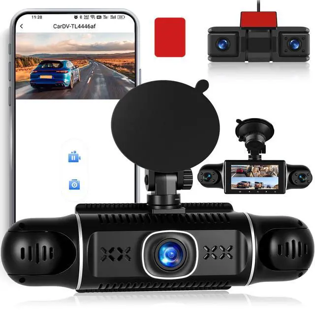 Main image of 5 Channel Dash Cam Car Camera 360 Degree View for Cars Front and Rear Inside Left Right Baby Car Camera,Built-in WiFi APP Control Night Vision,Loop Recording,G-Sensor,24H Parking Mode Monitor