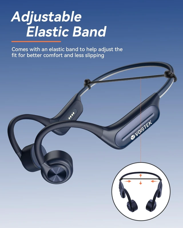 Alt view image 4 of 5 - Voistek Bone Conduction Headphones with 32GB MP3 Player, IP68 Waterproof