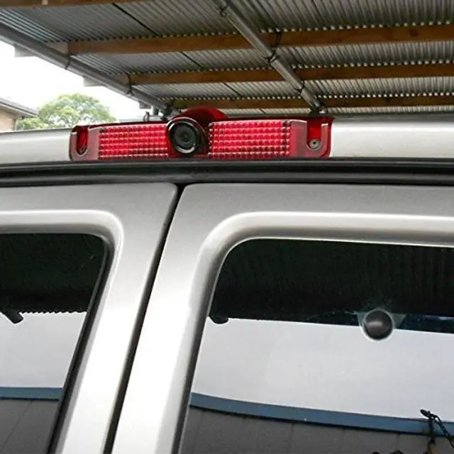 Alt view image 2 of 5 - Brake Light Backup Camera for Chevrolet Express Van/GMC Savana Explorer 1500 2500 3500 2003-2019 Car Rear View High Mount Rear Light Lamp Reverse Parking Cargo Camera