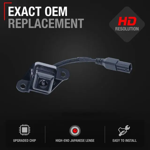 Alt view image 2 of 5 - Rear View Backup Camera, Reverse Park Assist - Compatible with 2014-2015 Toyota Tacoma - OEM 8679004021, TO1960101