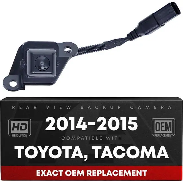 Main image of Rear View Backup Camera, Reverse Park Assist - Compatible with 2014-2015 Toyota Tacoma - OEM 8679004021, TO1960101
