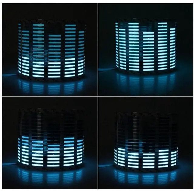 Alt view image 4 of 5 - DIYAH Auto Sound Music Beat Activated Car Stickers Equalizer Glow LED Light Audio Voice Rhythm Lamp 90cm X 25cm / 3FT X 5/6FT (Red)