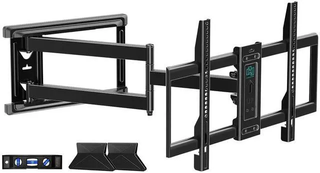 Main image of HCMOUNTING Corner TV Wall Mount Long Arm TV Bracket for 32-80 Inch TVs,Pre-Assembled Full Motion TV Mount with 30.12" Extension & Swivel Articulating Arm & Tilt,Max VESA 600x400mm,Holds up to 110 lbs