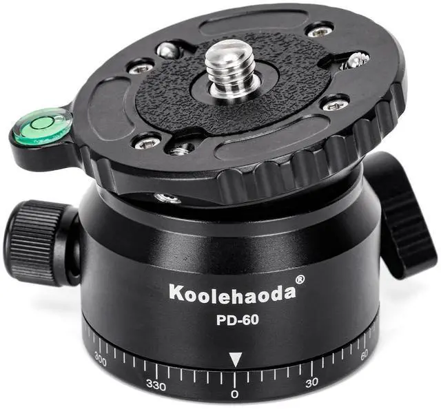 Main image of Koolehaoda 66mm Tripod Leveling Base, 15 Half Ball 360 Panoramic