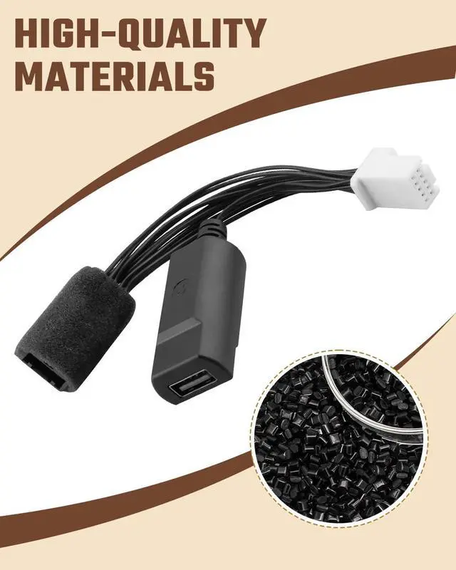 Alt view image 3 of 5 - Dashcam Power Adapter 10-pin Type H Fit for Hyundai Kia Sonata Tucson Elantra Forte Sportage Soul Telluride with USB Cable Type-C Mini Micro