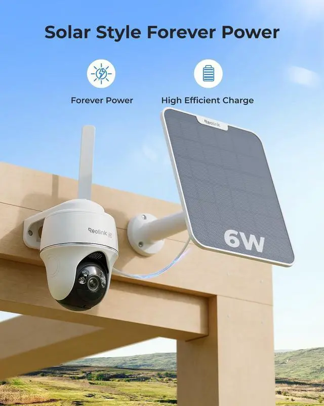 Alt view image 3 of 5 - REOLINK 4K LTE Cellular Security Camera Wireless Outdoor, No WiFi 3G/4G Solar Powered, 360 Auto Tracking AI Detection, Color Night Vision, max. 512G Local Storage, SIM Card Included, Go P